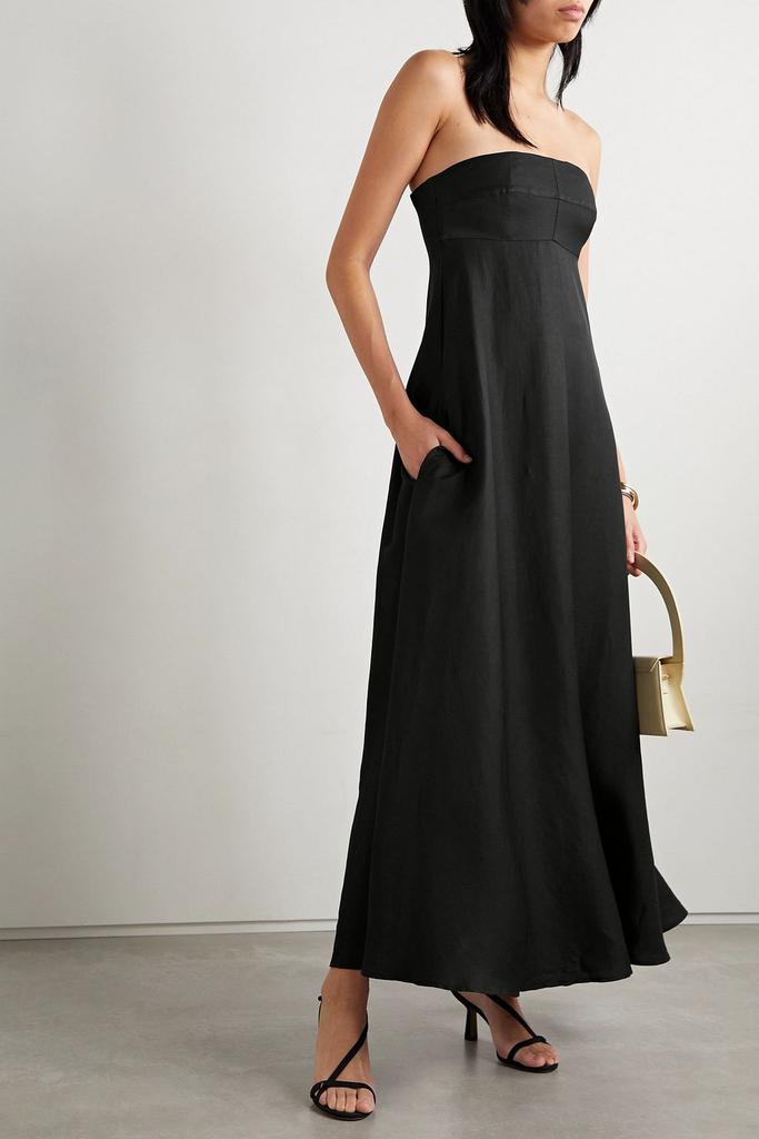 Bondi Born Montenegro strapless woven maxi dress