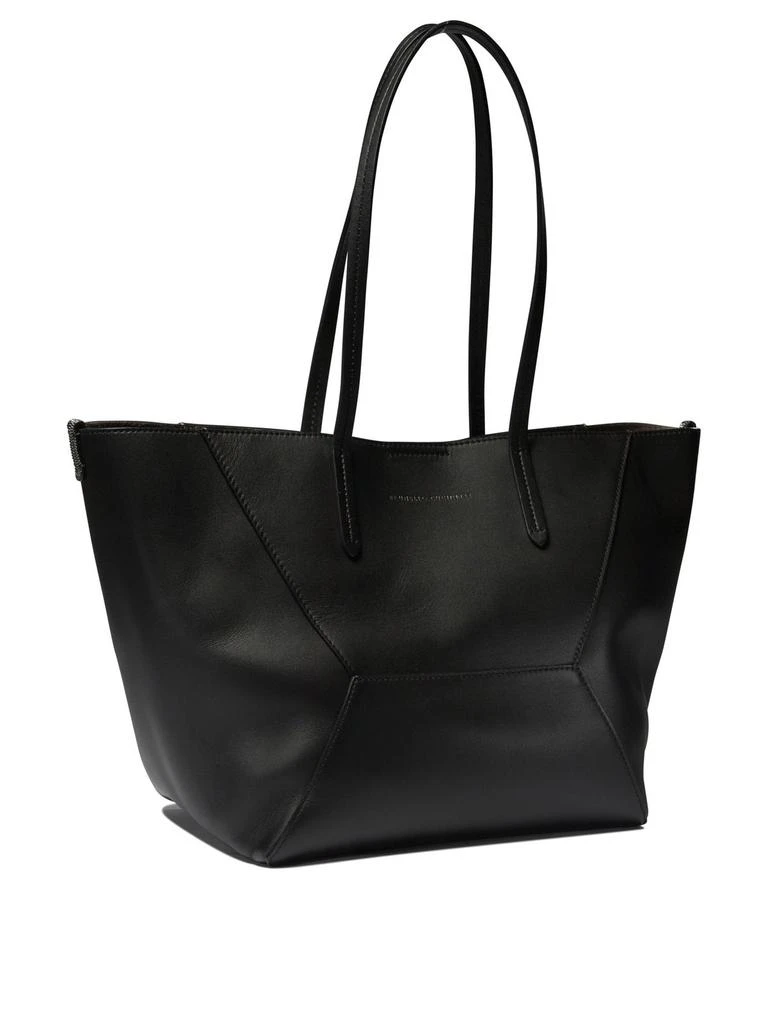 Brunello Cucinelli Brunello Cucinelli BC Duo Embellished Small Tote Bag 3