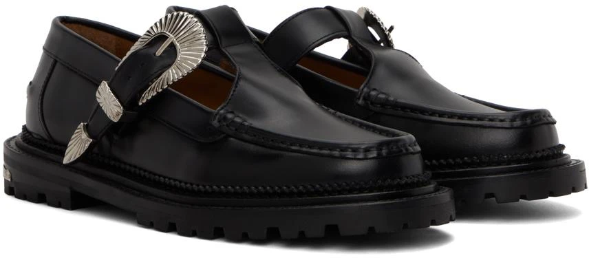 Toga Virilis Black Buckle Loafers 4