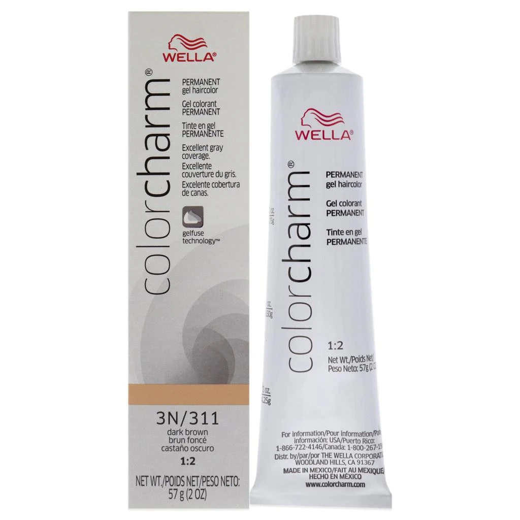 Wella Color Charm Permanent Hair Color Gel - 311 3N Dark Brown by  for Unisex - 2 oz Hair Color 1