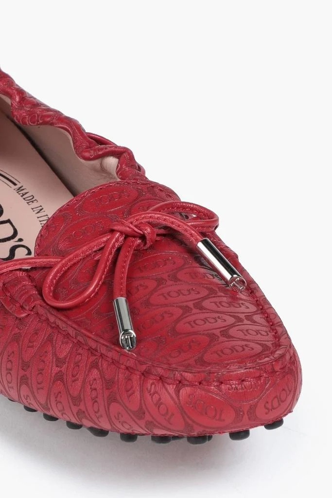 Tod's Heaven Lacetto embossed leather loafers 4
