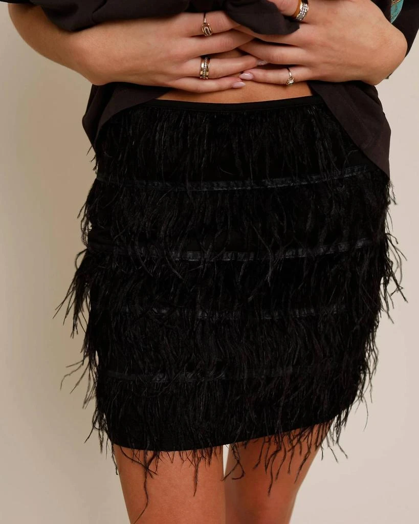 Lucy Paris Lucy Paris - Feather Mini Skirt 1