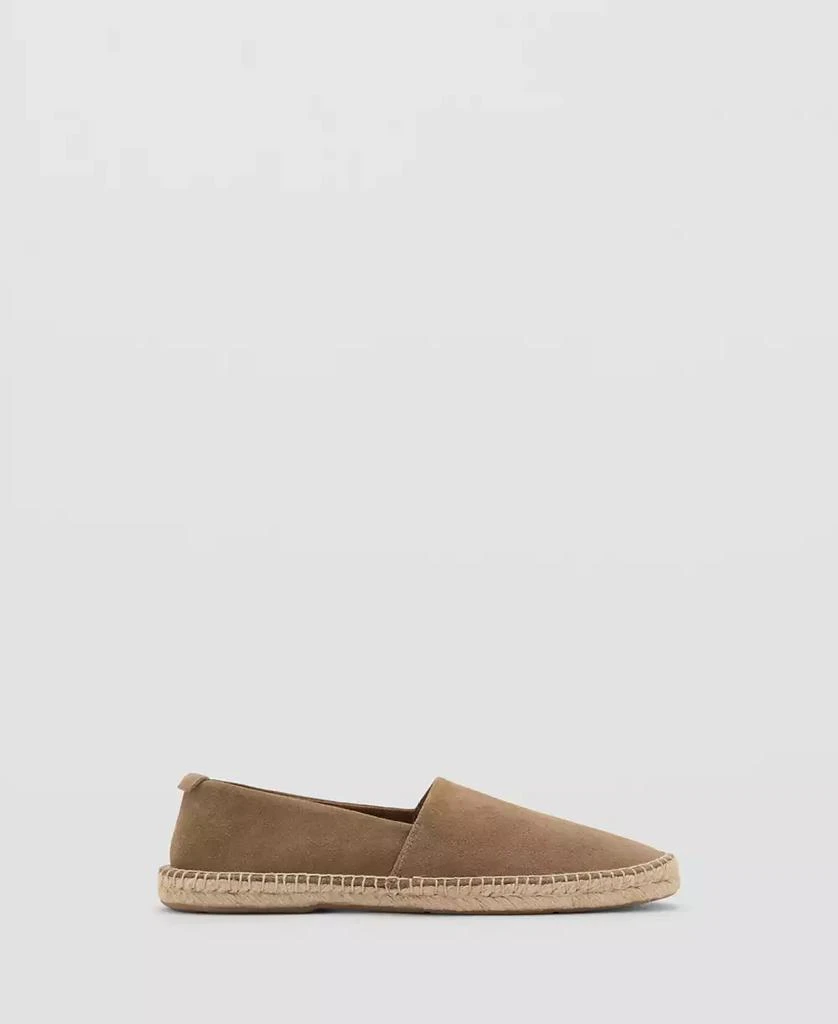 Mango Men's Jute Suede Espadrilles Round Toe Loafers 4