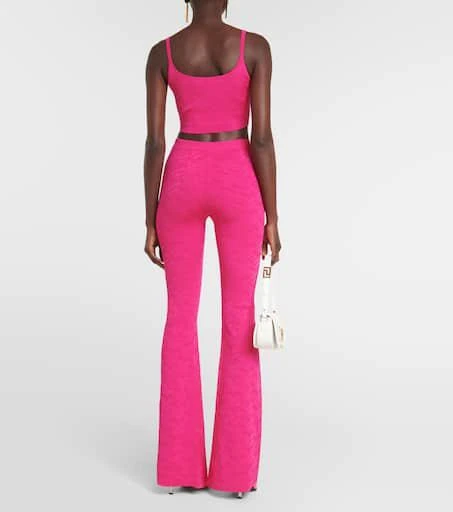 Versace La Greca high-rise flared pants 3