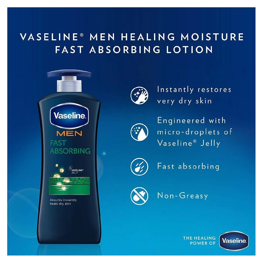 Vaseline Fast Absorbing 3-in-1 Face Hands & Body Lotion Fast Absorbing 6
