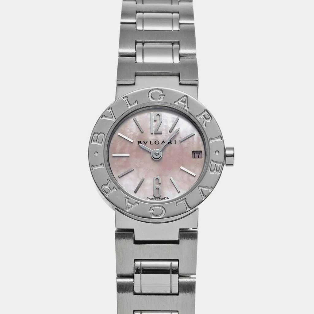 BVLGARI Bvlgari Pink Shell Stainless Steel Bvlgari Bvlgari BB23SS Quartz Women's Wristwatch 23 mm 1