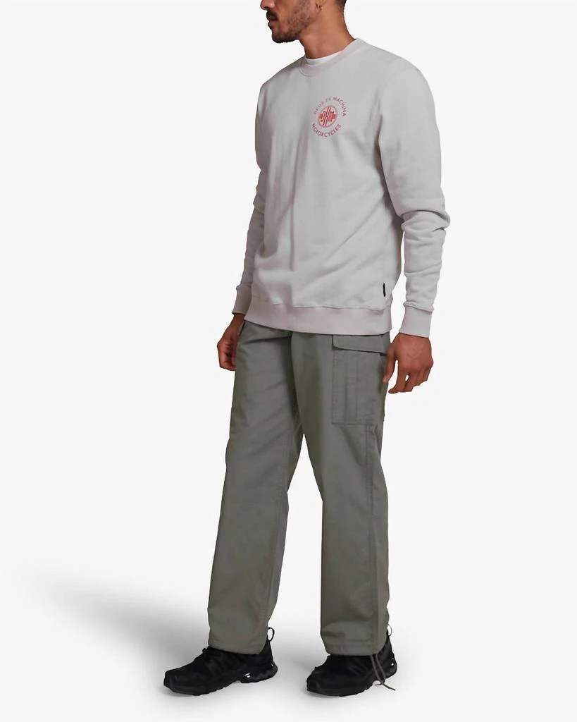 Deus Men's Tenor Crew Sweatshirt In Dirty White 4