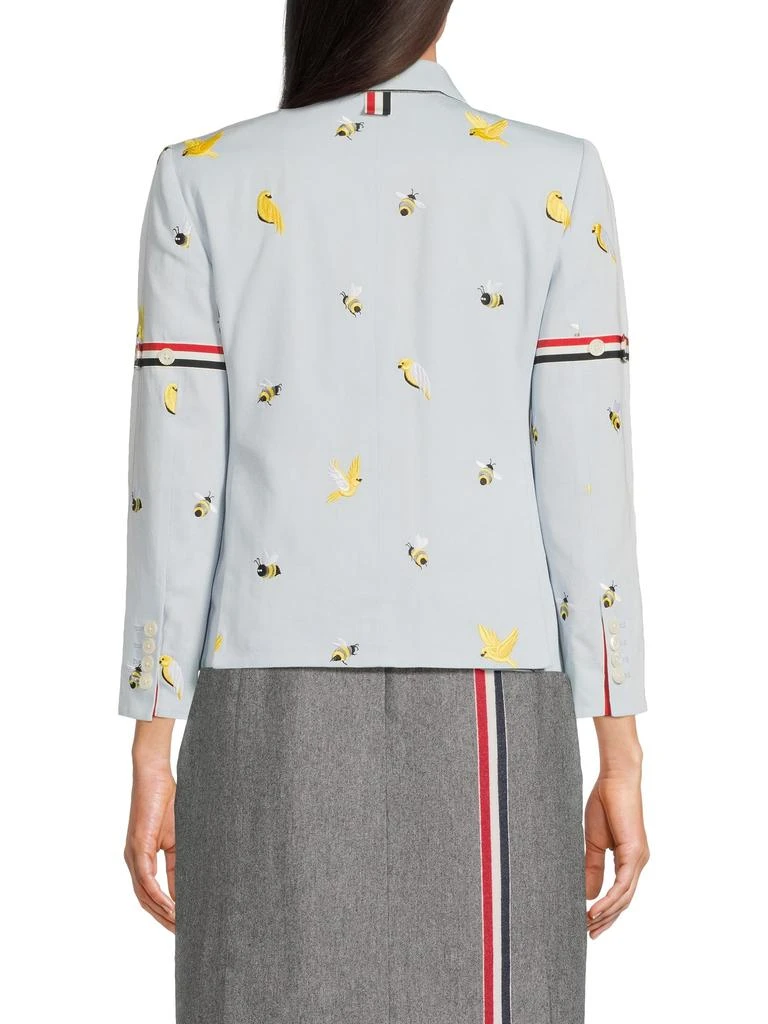 Thom Browne ​Bird 
Bee Embroidered Sport Coat 2