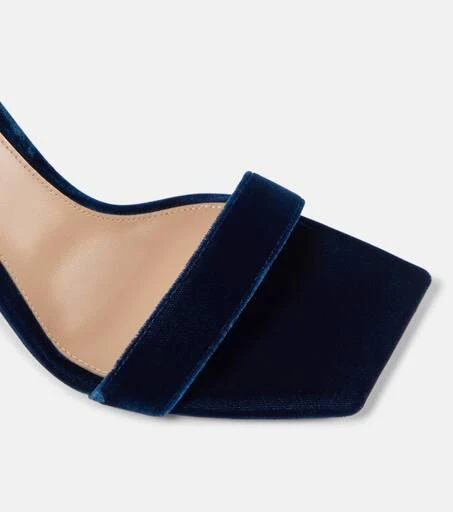 Gianvito Rossi Wondy embellished velvet sandals 6