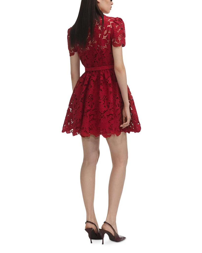 Self-Portrait Lace Mini Dress With collar Self-Portrait Lace Mini Dress With collar