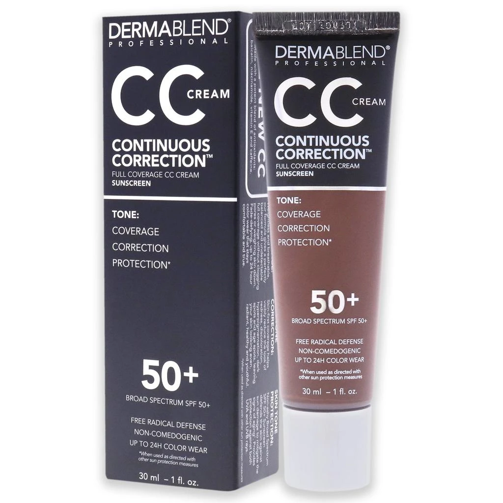 Dermablend Continuous Correction CC Cream SPF 50 - 90N Deep by  for Women - 1 oz Makeup 4