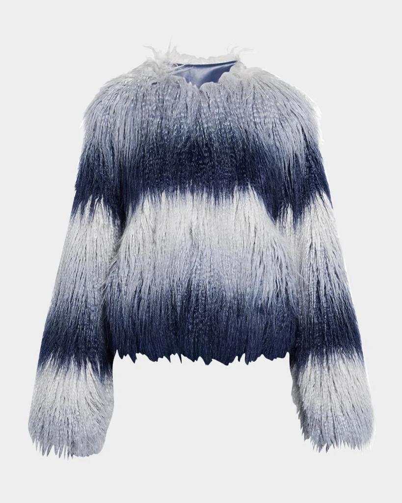 Ramy Brook Sameul Ombre Faux Fur Coat 1