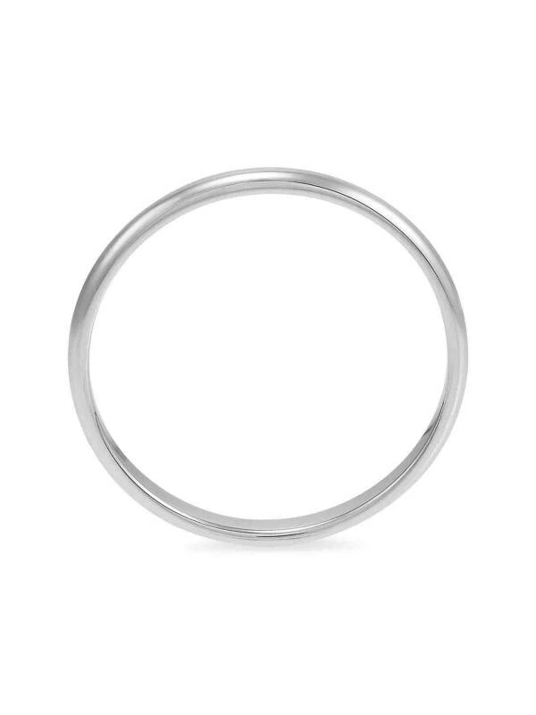 Saks Fifth Avenue 14K White Gold Wedding Band Ring 2