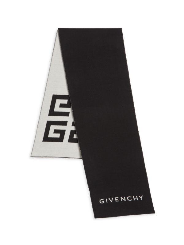 Givenchy Logo Virgin Wool-Silk Scarf