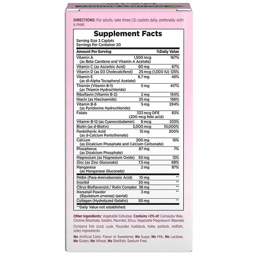 Nature's Bounty Hair, Skin & Nails Caplets 4