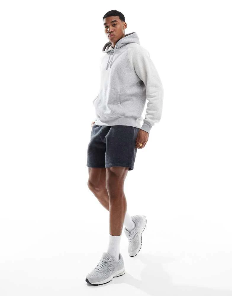 HOLLISTER Hollister 8"" icon fleece short in charcoal 1