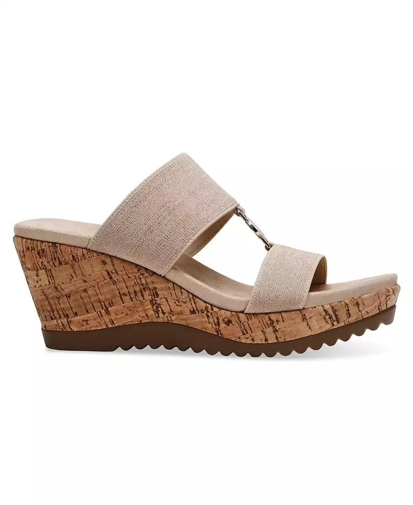 Anne Klein Women's Rikki Double Band Wedge Sandals 3