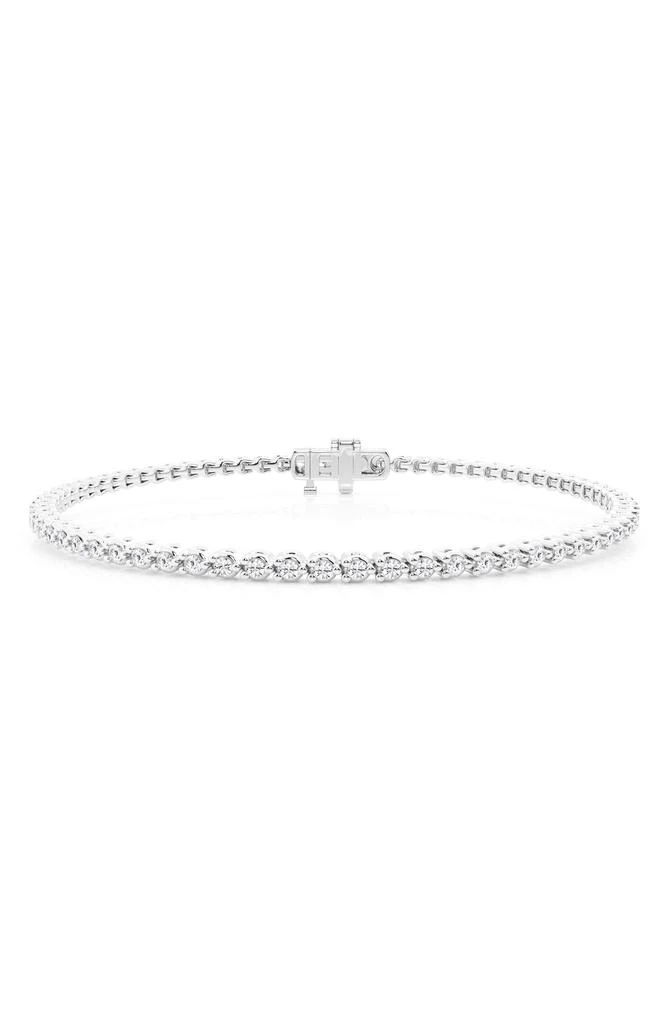 Badgley Mischka 14K Gold Round Cut Lab-Created Diamond Tennis Bracelet - 2.0ct 1