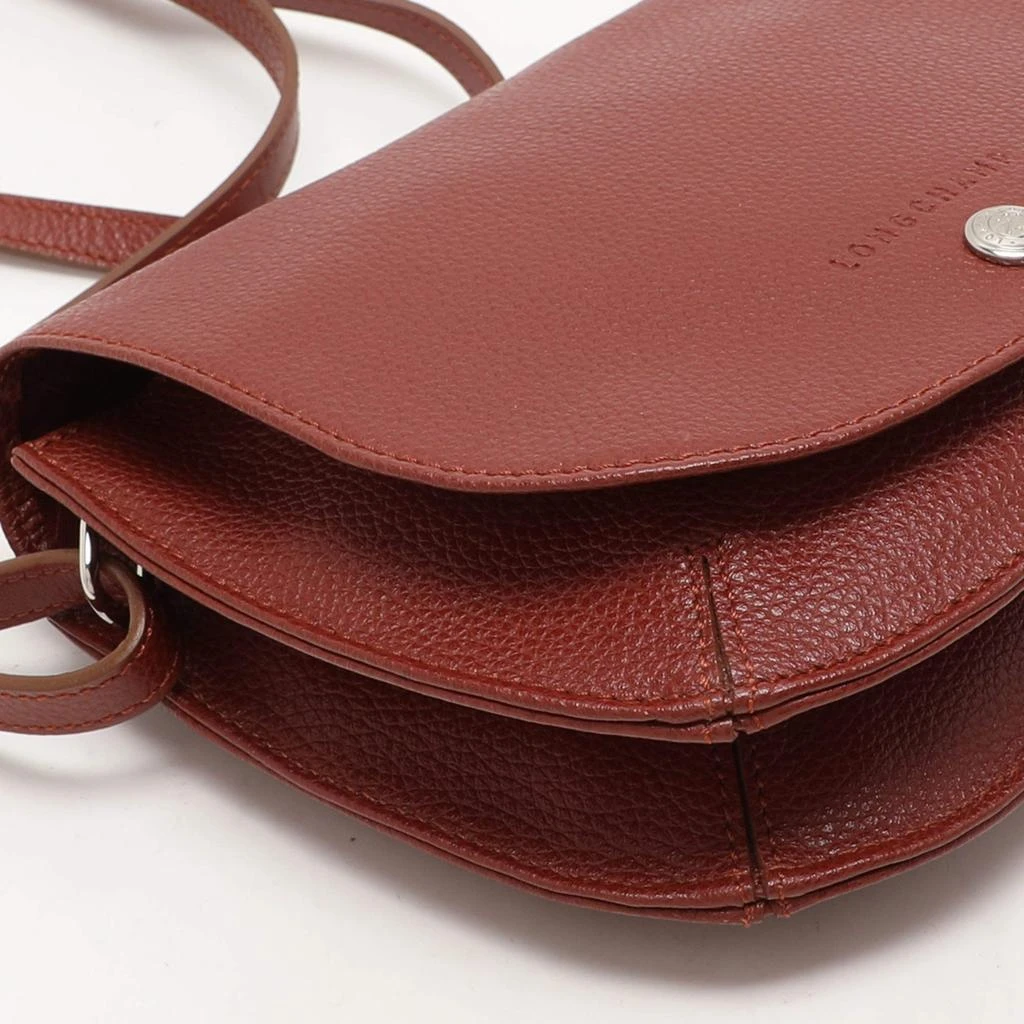 Longchamp Longchamp Maroon Leather Le Foulonne Crossbody Flap Bag 12