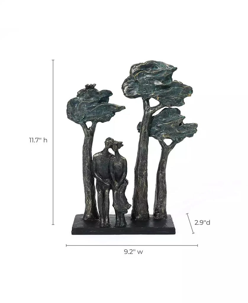 LuxenHome Resin Couple Love Windy Tabletop Decor 9