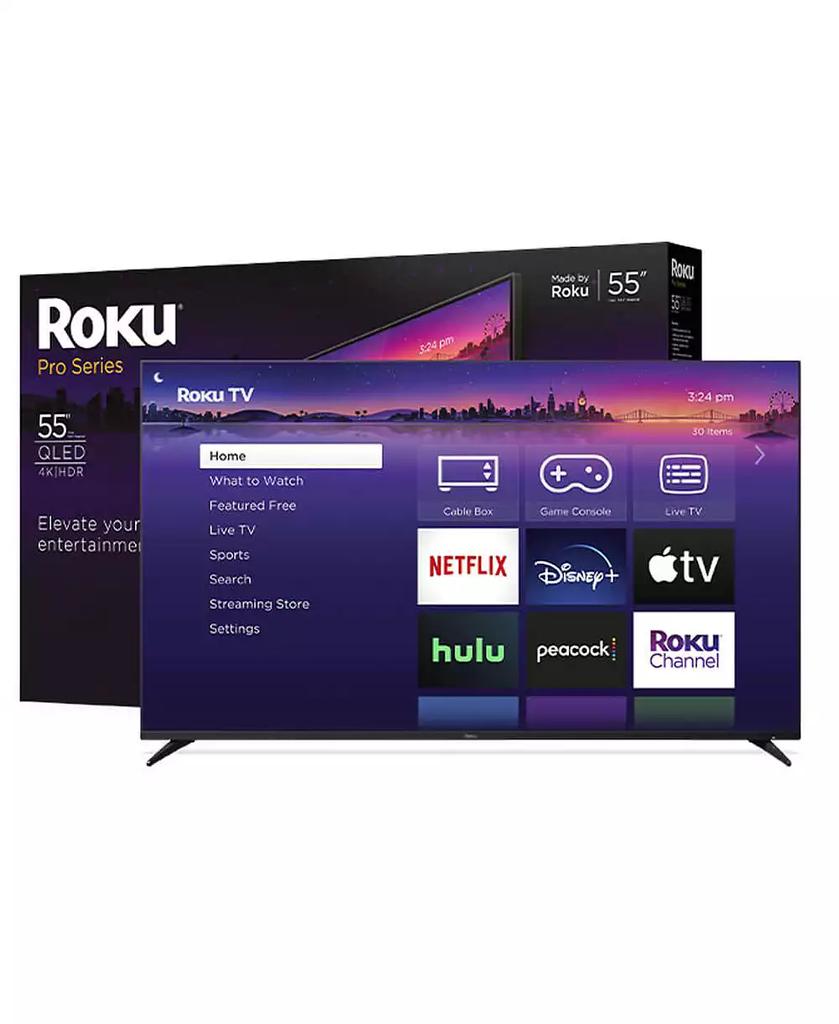 Roku 55" Class 4K QLED Pro Series Smart TV - Thumbnail 2