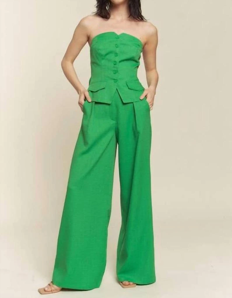 Hers
Mine Hers
Mine - Linen Tube Button Down Vest With Pants Set