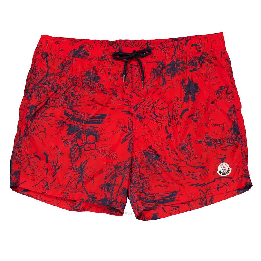Moncler Palm Tree Swim Shorts