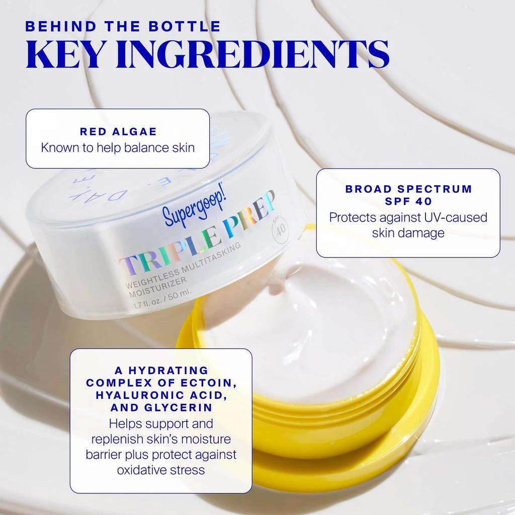 Supergoop! Supergoop! Triple Prep Weightless Daily Moisturiser SPF 40 50ml 6