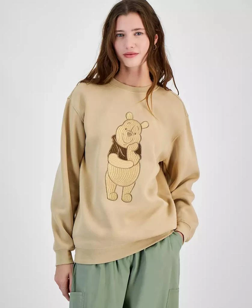 Freeze 24-7 Juniors' Embroidered Winnie The Pooh Crewneck Sweatshirt 1