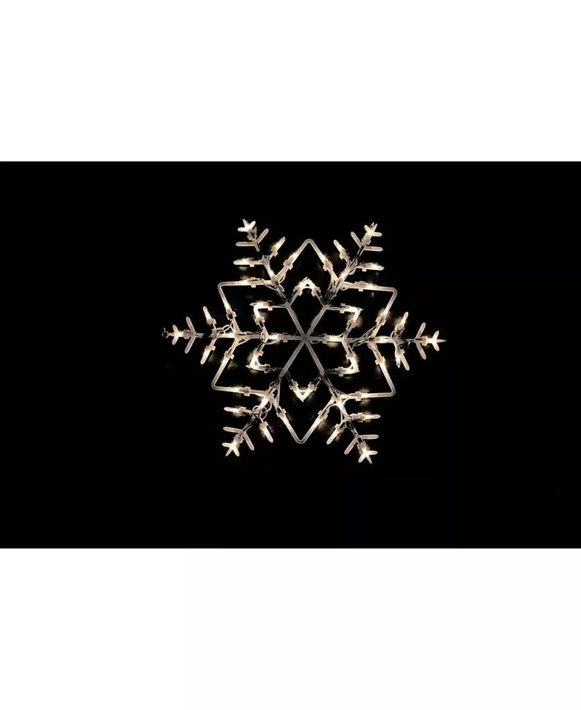 Northlight 13.5" Lighted Snowflake Christmas Window Silhouette Decoration 2