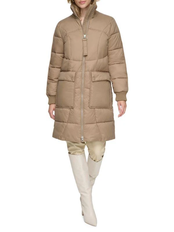 Andrew Marc Pavia Quilted Faux Down Hooded Puffer Jacket 6