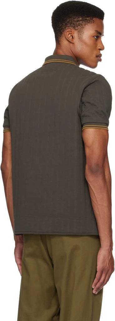 Craig Green Black Fred Perry Edition Short Sleeve Quilted Polo 3