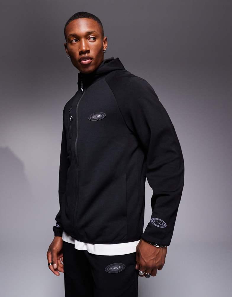 NICCE Nicce co-ord logo zip up jacket in black