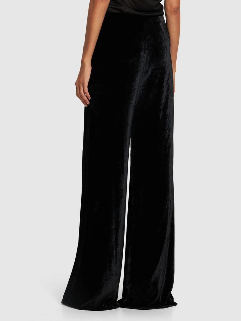 GALVAN Julianne High Rise Velvet Wide Leg Pants 2