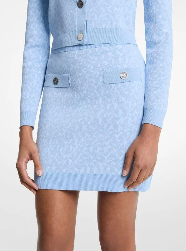 Michael Kors Logo Jacquard Knit Skirt 1