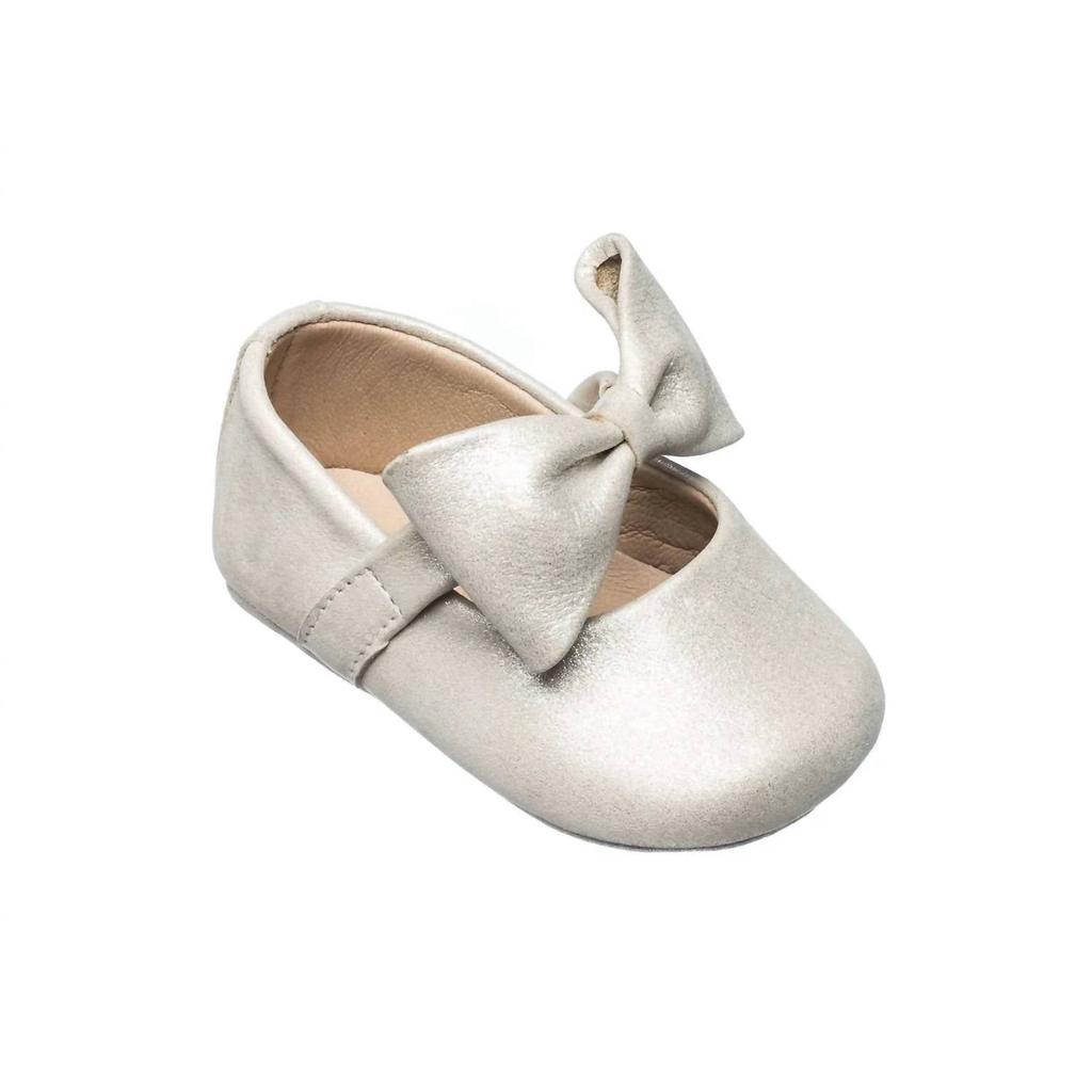 Elephantito Elephantito - Girl's Baby Ballerina Bow Shoes