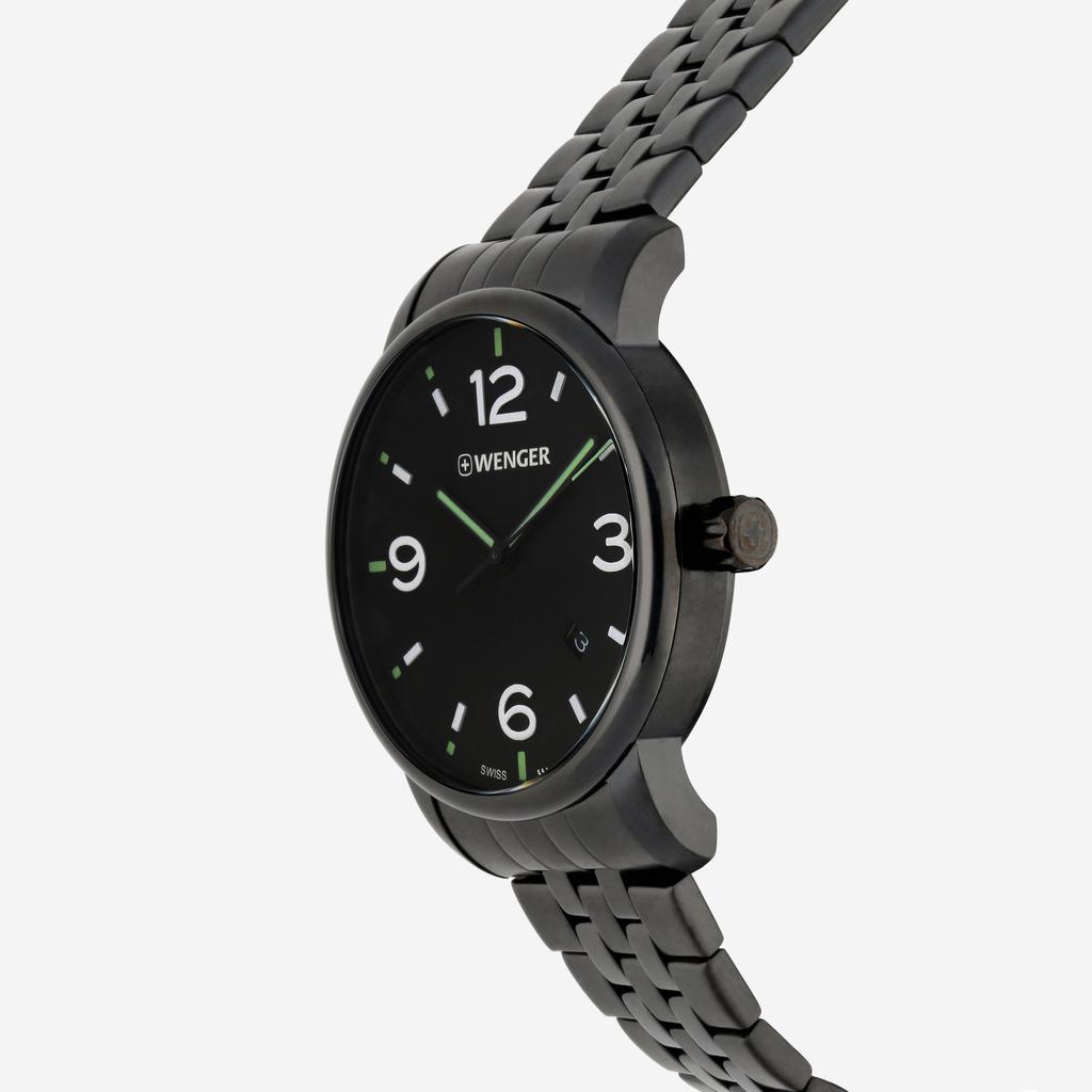Wenger Swiss Army Men's 01.1741.119 Urban Metropolitan Black Dial Watch 42 mm