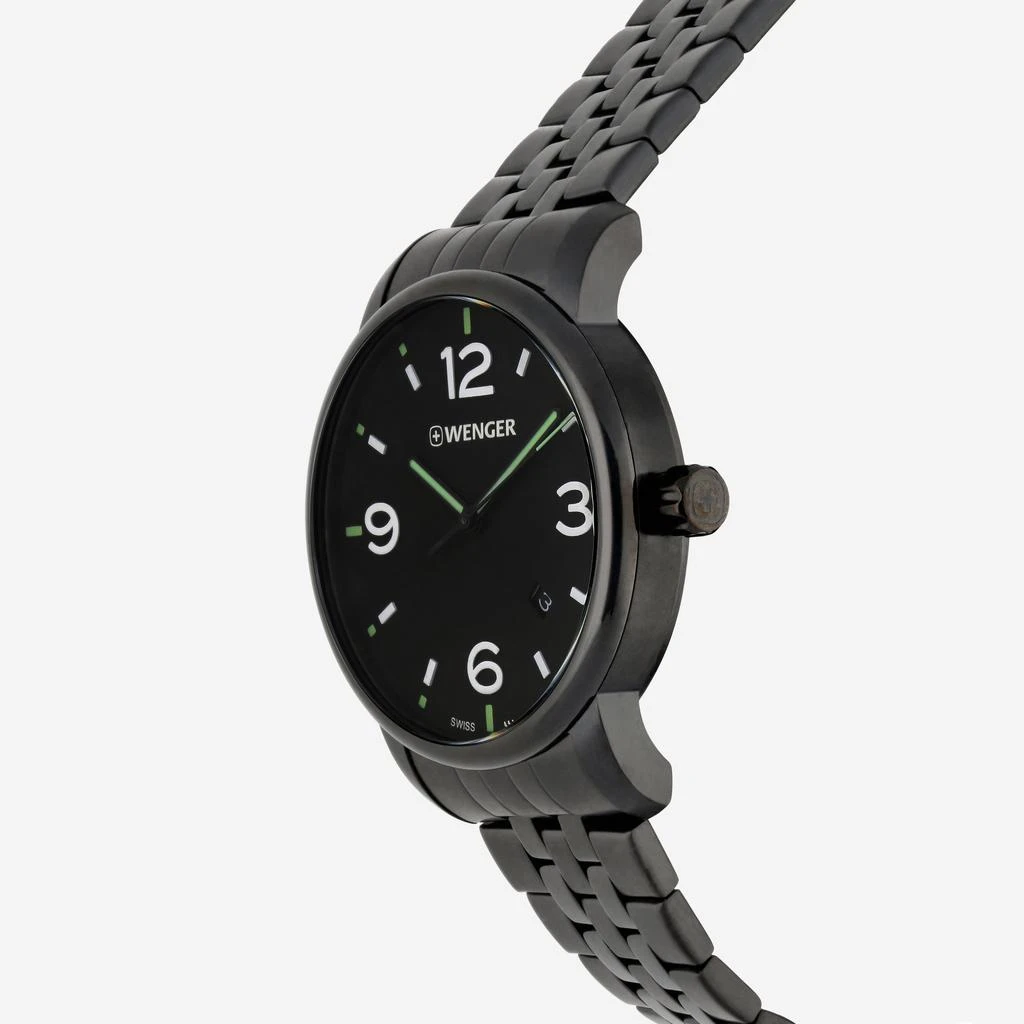 Wenger Swiss Army Men's 01.1741.119 Urban Metropolitan Black Dial Watch 42 mm 2