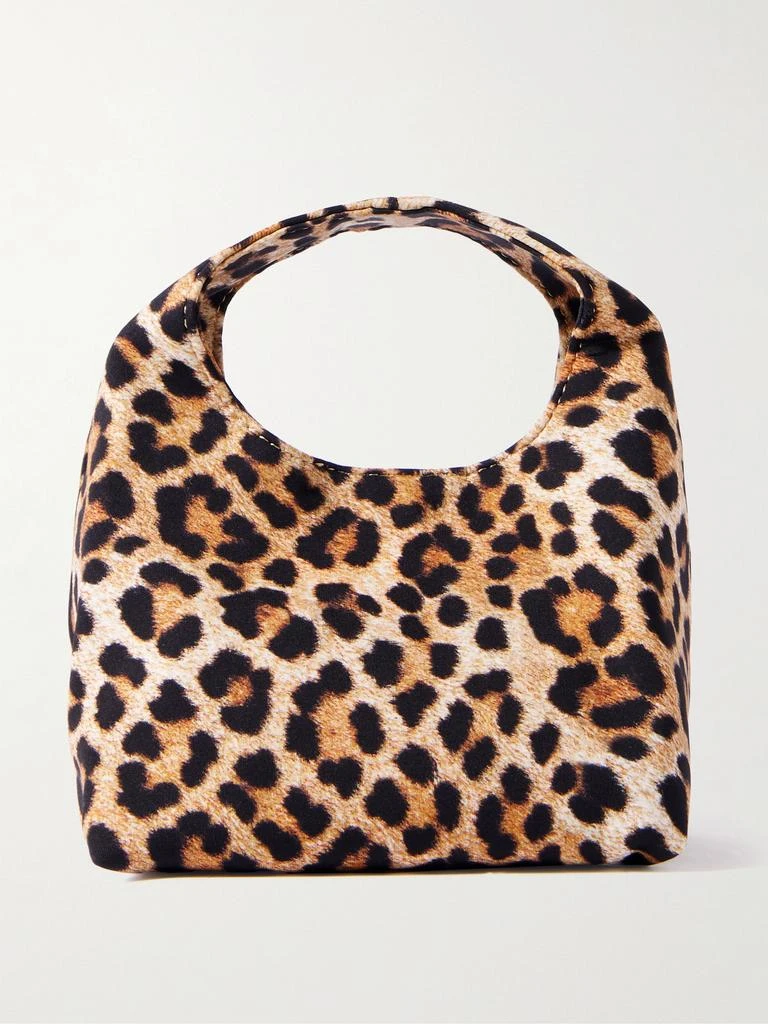 Loeffler Randall Kenzie Leopard-print Jersey Clutch - Leopard print