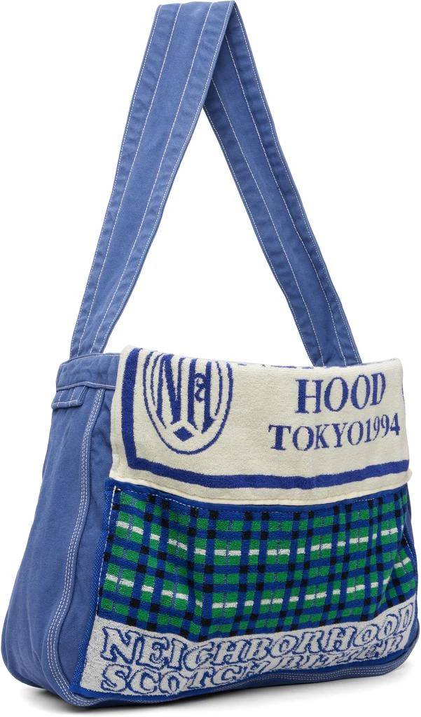 NEIGHBORHOOD Blue Newspaper Mod Bag 2