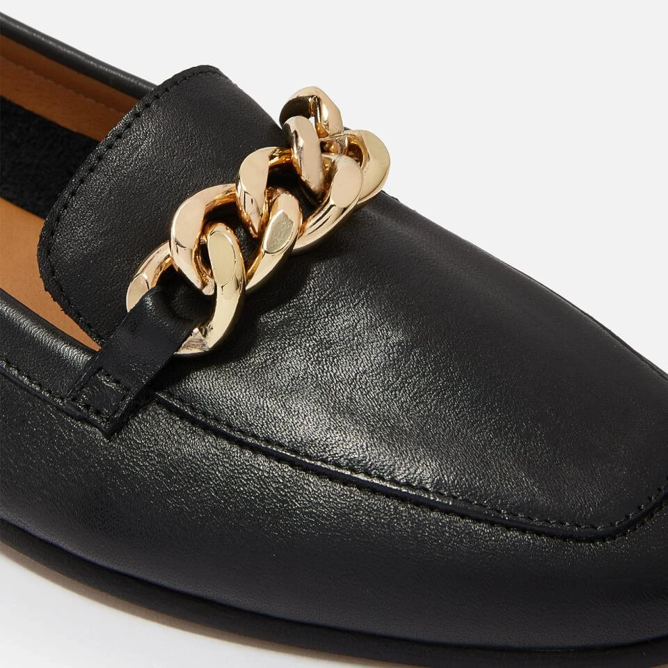 Dune DUNE LONDON WOMEN'S GOLDSMITH CHAIN-EMBELLISHED LEATHER LOAFERS 3