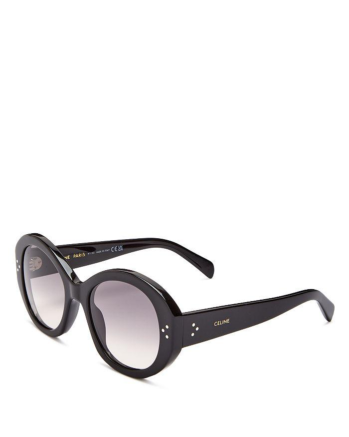 CELINE Bold 3 Dots Round Sunglasses, 53mm