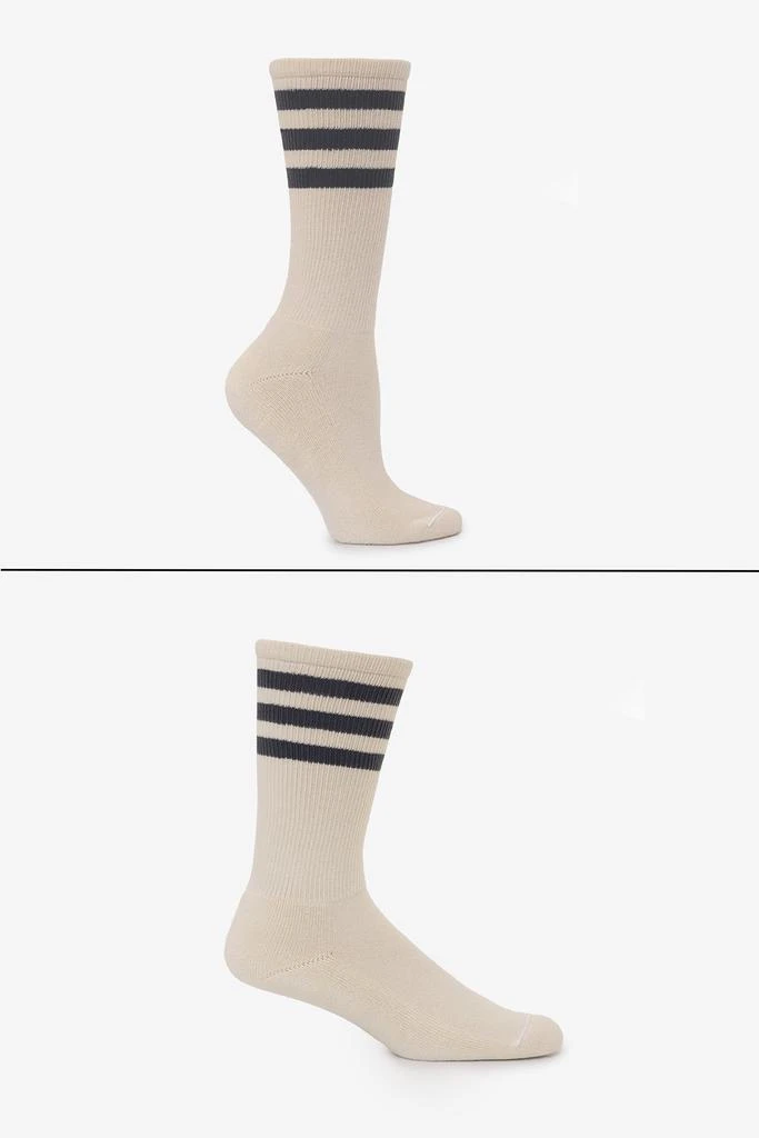 Los Angeles Apparel CALFSOCK - Unisex 3-Stripe Calf Sock 71