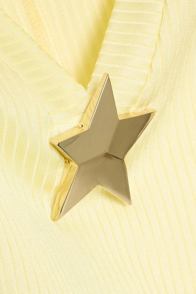 AREA Embellished ribbed jersey top 4