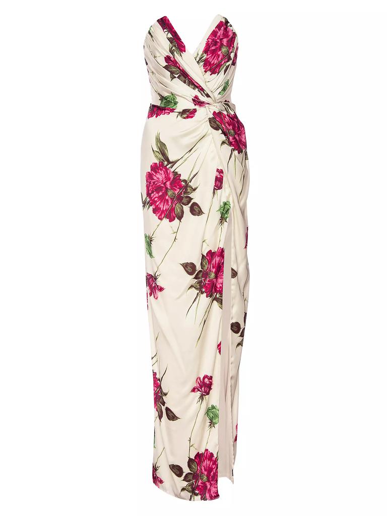 Katie May Finn Floral Knotted Column Gown