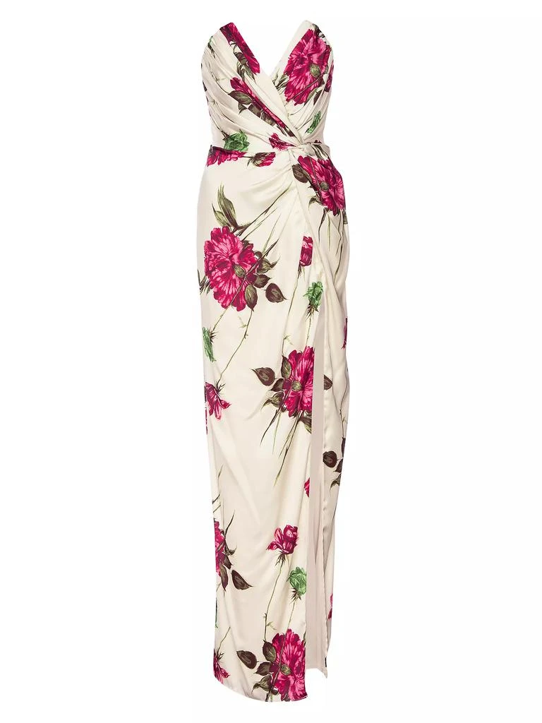 Katie May Finn Floral Knotted Column Gown 1