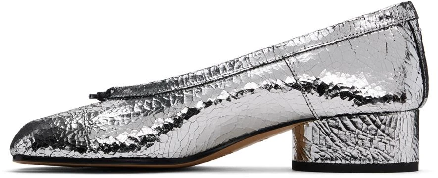 MAISON MARGIELA Silver Tabi Broken Mirror Heels 3