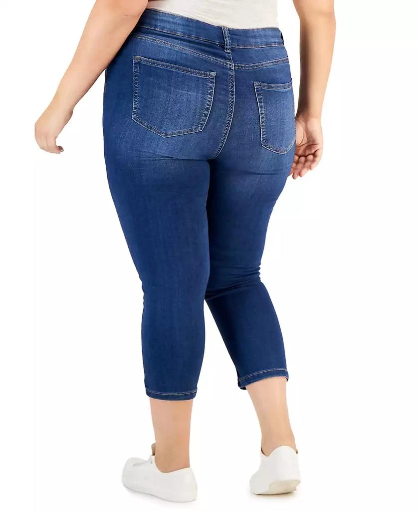 Celebrity Pink Trendy Plus Size Cropped Skinny Jeans 2