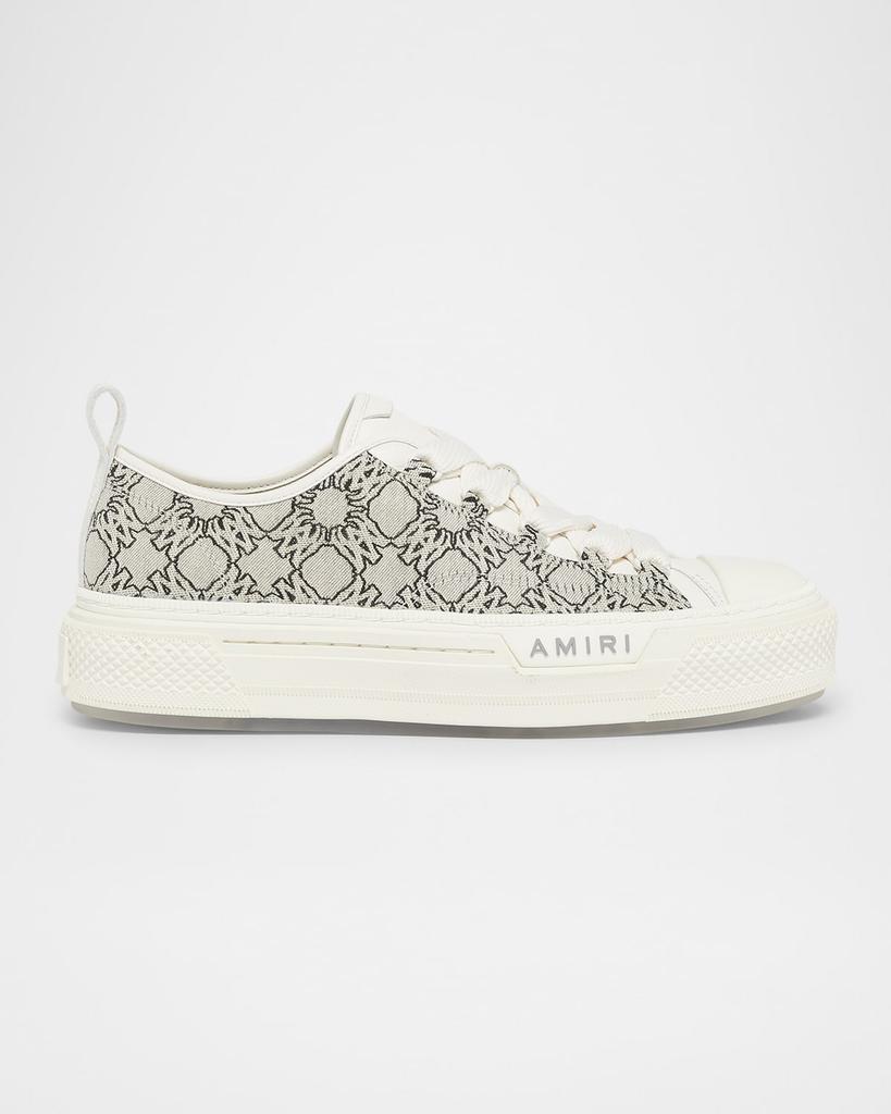 AMIRI Off-White & Gold Glitter Stars Court Low Sneakers