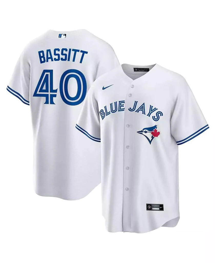NIKE Men's Chris Bassitt White Toronto Blue Jays Home Replica Jersey 1